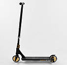 Трюковий самокат для підлітків Best Scooter Simbiote 71383 Чорний / Золотий Трюковий самокат hic, фото 4