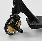 Трюковий самокат для підлітків Best Scooter Simbiote 71383 Чорний / Золотий Трюковий самокат hic, фото 8