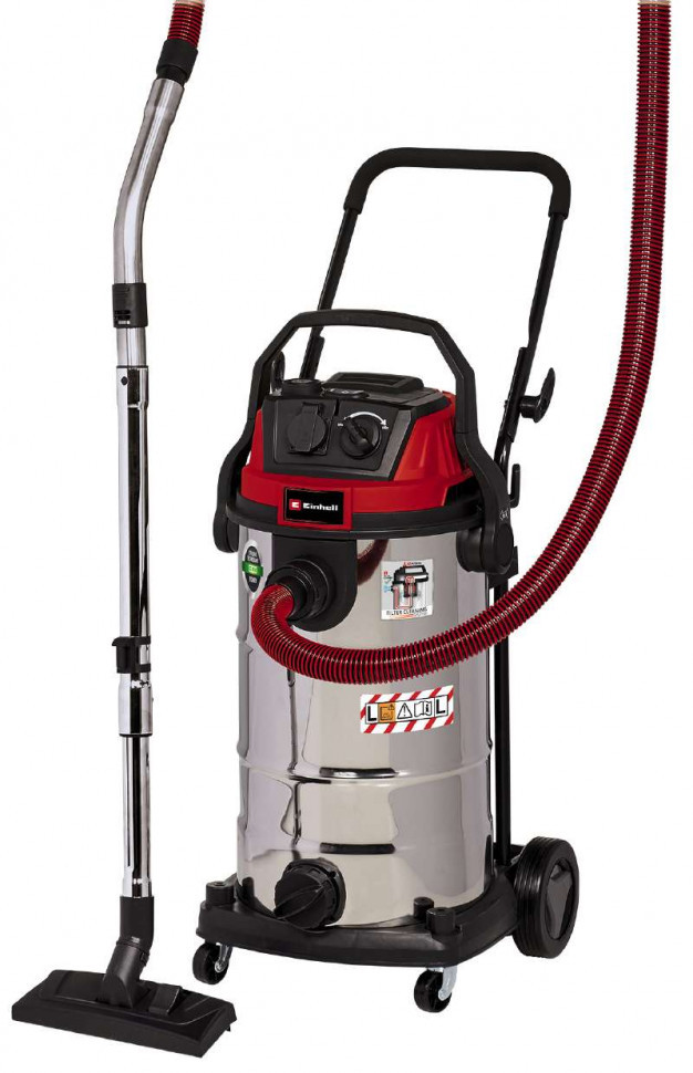 Einhell Пилосос професійний TE-VC 2340 SACL, 1500Вт, 225мБар, контейнер 40л, розетка, клас L, 10.1кг