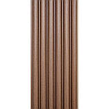 Рейка декоративна WPC кругла стінова 3000х152х15мм Каштан SW-00001872, фото 5