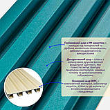 Рейка декоративна WPC стінова 3000х160х23мм Темна бірюза SW-00001863, фото 2