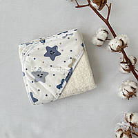 Полотенце-уголок детский Baby Comfort Звезды синие 85*85 см