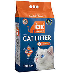 AKCat - Compact Cat Litter - бентонітовий наповнювач, натуральний 10 кг