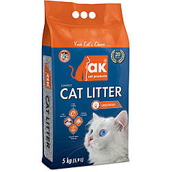 AKCat - Compact Cat Litter - бентонітовий наповнювач, натуральний 5 кг