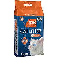 AKCat Compact Cat Litter - бентонитовый наполнитель, натуральный 5 кг