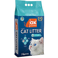 AKCat Compact Cat Litter - бентонитовый наполнитель, Марсельское мыло 5 кг