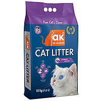 AKCat Compact Cat Litter - бентонитовый наполнитель, Лаванда 10 кг