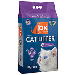 AKCat Compact Cat Litter - бентонітовий наповнювач, Лаванда 10 кг