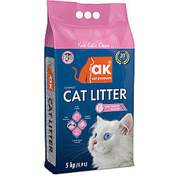 AKCat Compact Cat Litter - бентонітовий наповнювач, Дитяча присипка 5 кг