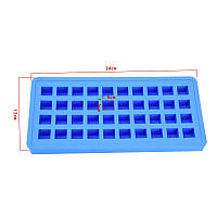 Силиконовая форма для льда CUMENSS AI-2016 Blue 40 ячеек