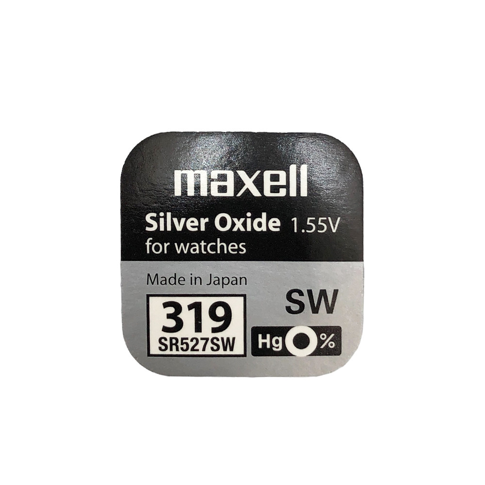 Годинникова батарейка 319 / SR 527 SW Maxell (1шт.)