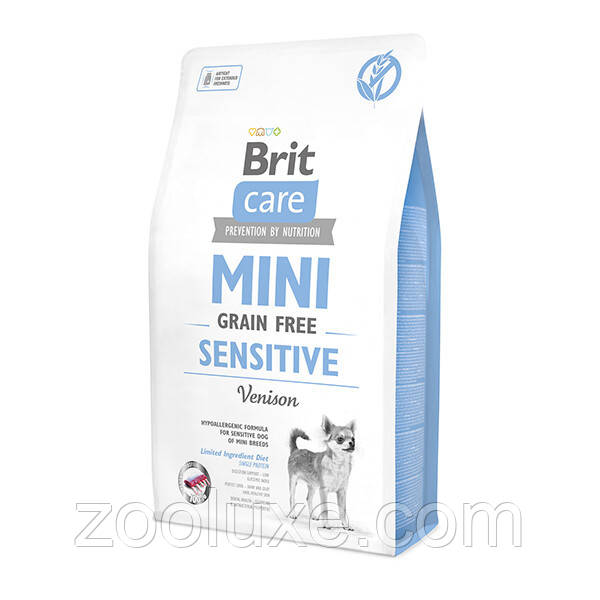 Brit Care Mini Sensitive Venison 400 г сухий корм для собак Бріт Грейн Фрі Міні Сенситив Оленіна