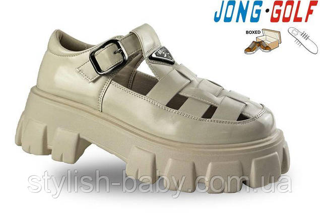 Дитяче взуття гуртом. Дитячі туфлі 2024 бренда Jong Golf для дівчаток (рр з 32 по 37), фото 1