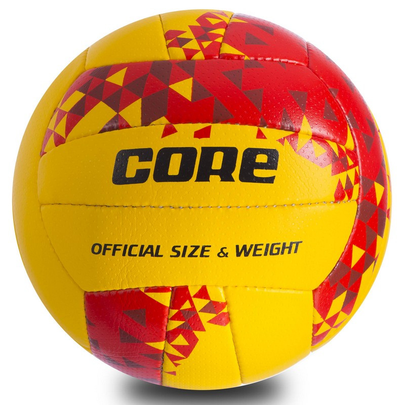 Волейбольний м'яч Core Composite Leather (жовто-червоний)