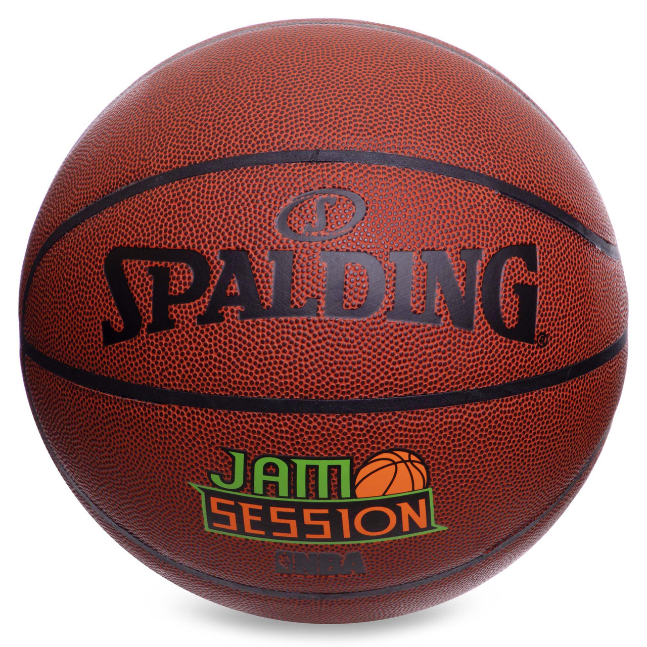 Уценка! Баскетбольний м'яч Spalding NBA Jam Session Brick Composite Leather (розмір 7) + подарунок, фото 1