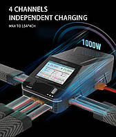 ToolkitRC Q6AC Charger AC 400W/DC 1000W 4CH Built-in 65W USB A/TYPEC C ,LiPo, 1-6S NiMH 1-16S,PB 1-10S Charger