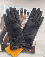 Женские лайковые перчатки Lovers, подкладка плюш Венгрия