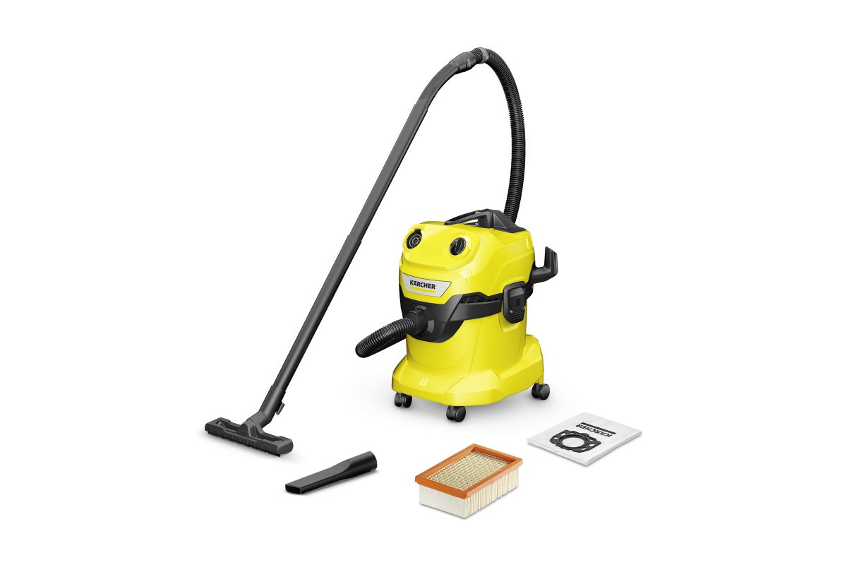 Karcher Пилосос професійний WD 4 V-20/5/22, 1000Вт контейнер 20л, 6.8кг