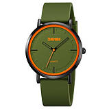 Жіночий наручний годинник Skmei 2050 Army Green, фото 3
