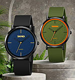 Жіночий наручний годинник Skmei 2050 Army Green, фото 6