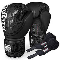 Боксерські рукавиці Phantom Muay Thai Black 16 унцій 080