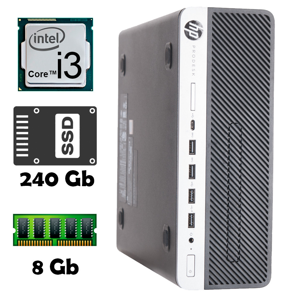 HP ProDesk 600 G3 SFF (i3 6100 • 8Gb • ssd 240Gb) БВ