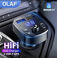 Автомобильный адаптер FM модулятор Трансмиттер Bluetooth 5.0
