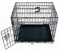 Домашние клетки для перевозки собак металлические в багажник 76*47*53 Разборная клетка для собаки, Вольер ВАУ