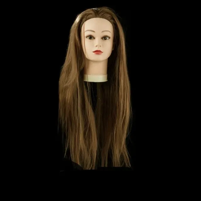 Голова манекена з довгим волоссям для плетіння Болванка перукарня Навчальна голова Манікен для зачісок ВАУ