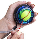 Еспандер кистьовий Powerball Force Ball гіроскопічний тренажер FI-2949 7 см, фото 6