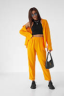 Жіночий костюм зі штанами та сорочкою Barley — жовтогарячий колір, S (є розміри)
