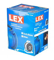 Подовжувач-котушка 50 м LEX, фото 3