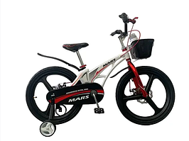 Детский магниевый 20 MARS велосипед на литых дисках белый