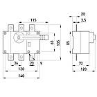 Вимикач навантаження ПФ 3Р 160А 1-0 розривний + ручка, фото 2