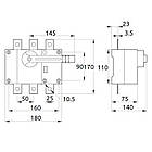 Вимикач навантаження ПФ 3Р 250А 1-0 розривний + ручка, фото 2