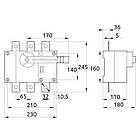 Вимикач навантаження ПФ 3Р 400А 1-0 розривний + ручка, фото 2