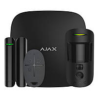Комплект бездротової сигналізації Ajax StarterKit Cam Plus (8EU) UA black з фотоверифікацією тривог і