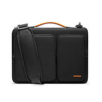 Стильная сумка для ноутбука с надежной защитой Tomtoc Defender-A42 Laptop Briefcase Black 15.6 Inch