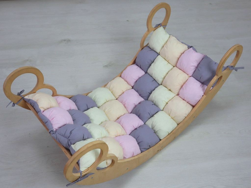 Дитяча гойдалка балансир з матрасиком Мальвінка, фото 1