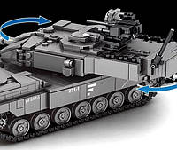 Конструктор Німецький танк Леопард 207001 Sembo (898 деталей, вік 6+), фото 2