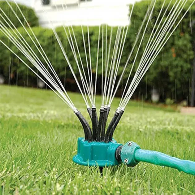 Спринклерний зрошувач для газону 360 Multifunctional Water Sprinklers RIO, для поливу саду, Зелений