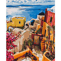 Картина по номерам "Яркая Греция" BS51979L