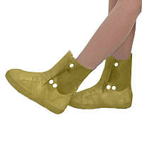 Бахилы на обувь резиновые от воды и грязи Lesko SB-108 XL 38-39 Brown (15011-hbr)