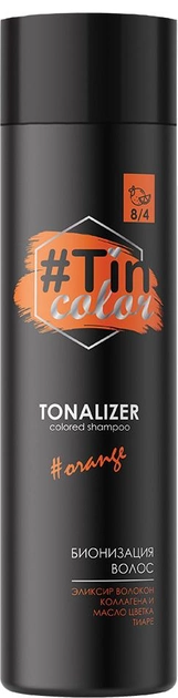 TIN COLOR Тоналайзер для волосся 8/4 Соковитий апельсин 250 мл, фото 1