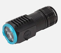 Фонарь ручной аккумуляторный с прищепкой Rablex RB902 Li-ion 18350 Zoom ЗУ Type-C 2000 Lumens