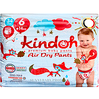 Підгузки-трусики Kindoh premium Бельгія 6 (14+кг) 34шт