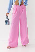 Жіночі штани-палацо — рожевий колір, S (є розміри)