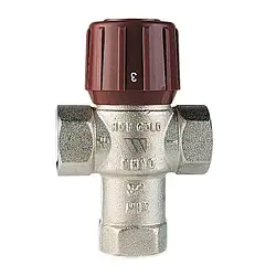 Термостатичний змішувальний клапан WATTS AM62C AQUAMIX 42-60°C 1" ВР KVS 2,1 (4-5 точок водорозбору)