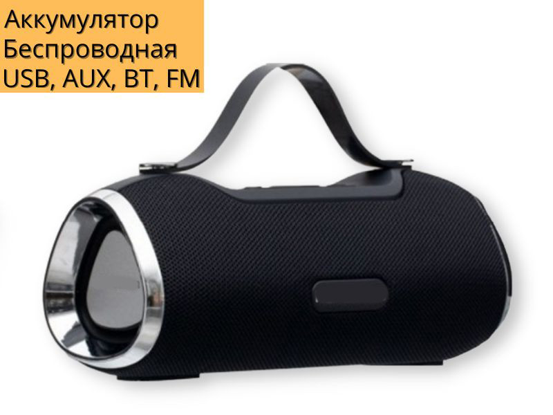 Портативна колонка XPRO H40 10Вт USB, AUX, FM, Bluetooth чорна (lp-87862), фото 1