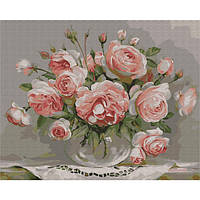 Картина по номерам "Розы на столике" BS436L